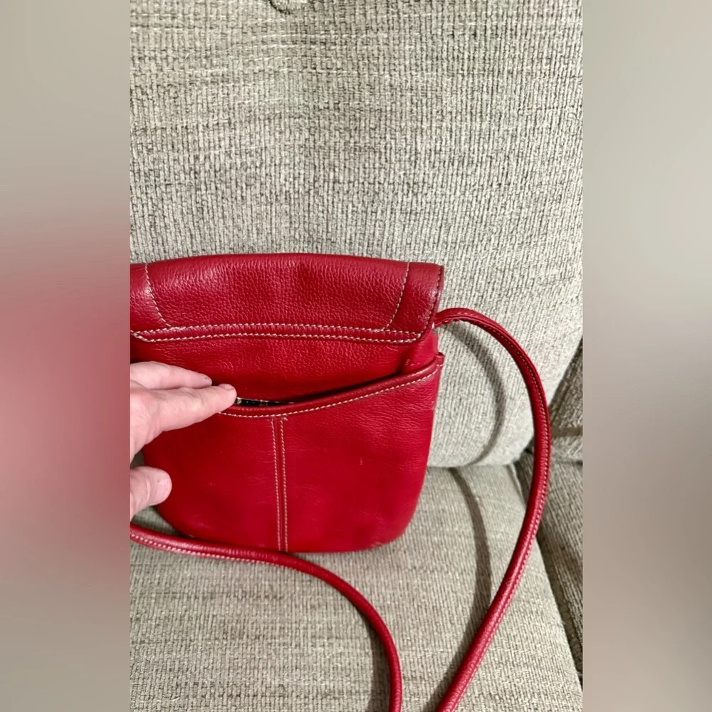 Tignanello‎ Cherry Red Crossbody Bag